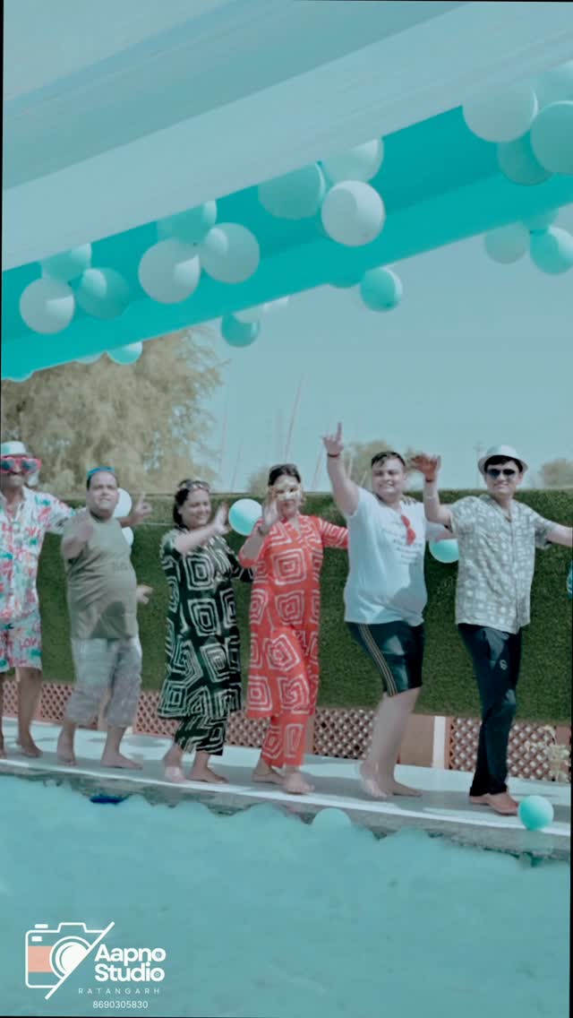 Poolside Haldi Mehendi and Rain Dance celebration at Sri Karni Heritage Resort swimming pool